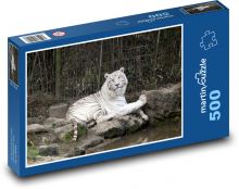 Pokojná sila bieleho tigra Puzzle 500 dielikov - 46 x 30 cm
