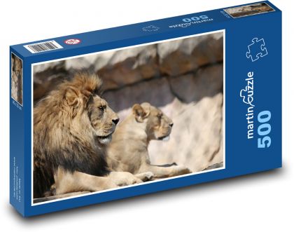 Lev - Puzzle 500 dielikov, rozmer 46x30 cm 