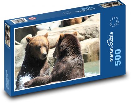 Medvěd - Puzzle 500 dílků, rozměr 46x30 cm