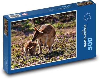 Kangaroo - Puzzle of 500 pieces, size 46x30 cm 