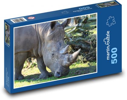Nosorožec - Puzzle 500 dílků, rozměr 46x30 cm