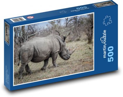 Nosorožec - Puzzle 500 dílků, rozměr 46x30 cm