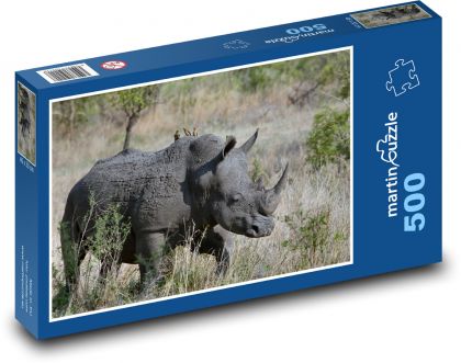 Rhino - Puzzle of 500 pieces, size 46x30 cm 