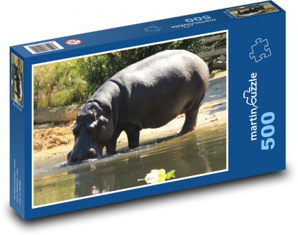 Hroch u vodního břehu - puzzle 500 dílků