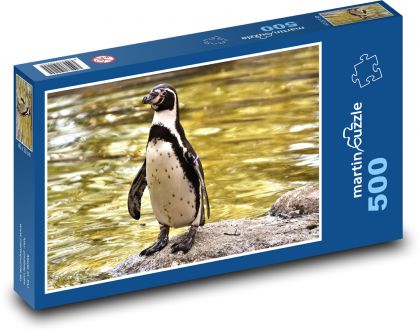 Cute penguin on a rock - Puzzle of 500 pieces, size 46x30 cm 