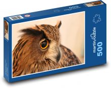 Výr, evropská sova Puzzle 500 - 46x30 cm