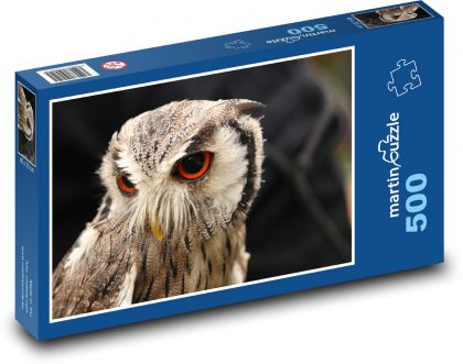 Sowa, sowa puchacz na wolności - Puzzle 500 elementów, rozmiar 46x30 cm