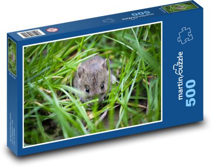 Maus im Gras versteckt - Puzzle - 500 Teile