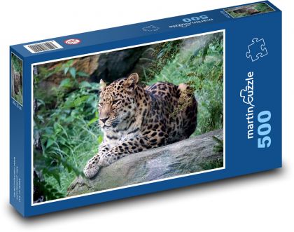 Lampart - Puzzle 500 elementów, rozmiar 46x30 cm