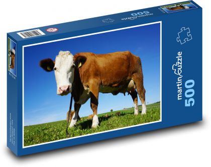 Kráva - Puzzle 500 dílků, rozměr 46x30 cm