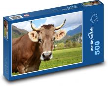 Bull with horns Puzzle of 500 pieces - 46 x 30 cm