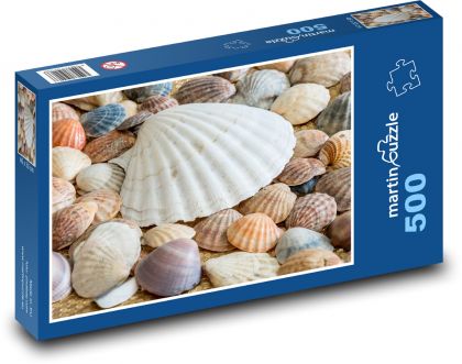 Mořské mušle - Puzzle 500 dílků, rozměr 46x30 cm