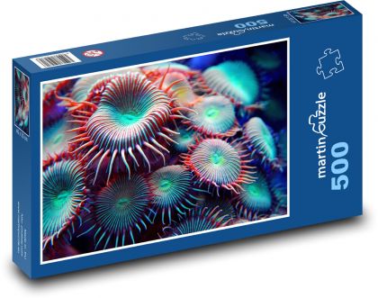 Farebné koraly - Puzzle 500 dielikov, rozmer 46x30 cm 