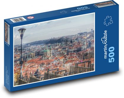 Pohľad na Staré mesto pražské - Puzzle 500 dielikov, rozmer 46x30 cm 