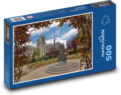 René Viviany Square in Paris - Puzzle of 500 pieces, size 46x30 cm 