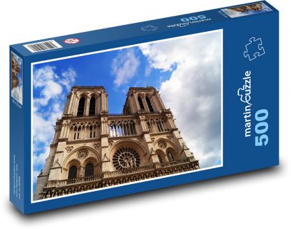 Notre-Dame Cathedral, Paris, France - Puzzle of 500 pieces, size 46x30 cm 
