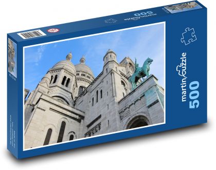 Świątynia Sacré-Coeur na Montmartre - Puzzle 500 elementów, rozmiar 46x30 cm