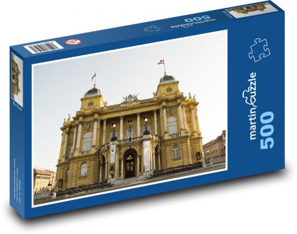 Zagrzeb - teatr Narodowy - Puzzle 500 elementów, rozmiar 46x30 cm