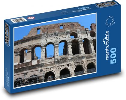 Rzym, słynne Koloseum - Puzzle 500 elementów, rozmiar 46x30 cm