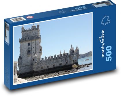 Belém Tower in Lisbon - Puzzle of 500 pieces, size 46x30 cm 