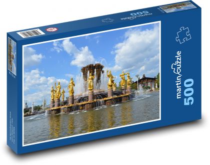Fontána priateľstva v Moskve - Puzzle 500 dielikov, rozmer 46x30 cm 