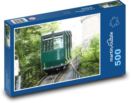 Štokholm - lanovky železničnej - Puzzle 500 dielikov, rozmer 46x30 cm 