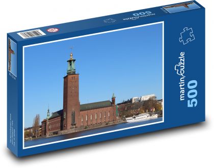 Stockholm - radnice - Puzzle 500 dílků, rozměr 46x30 cm