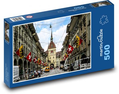Švýcarsko - Puzzle 500 dílků, rozměr 46x30 cm