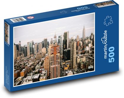 New York City Buildings - Puzzle 500 dielikov, rozmer 46x30 cm 