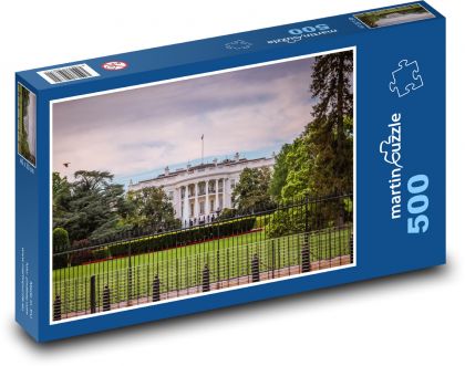The white house - Puzzle of 500 pieces, size 46x30 cm 