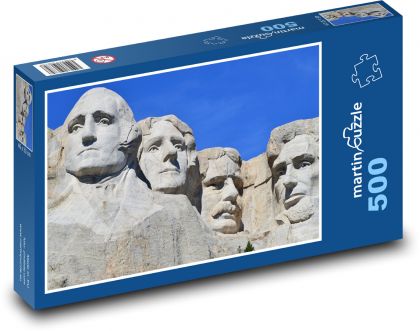 Prezydenci Mount Rushmore - Puzzle 500 elementów, rozmiar 46x30 cm