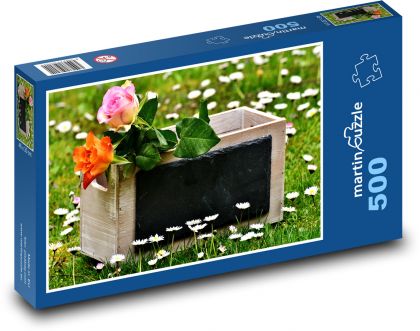 Květiny - Růže - Puzzle 500 dílků, rozměr 46x30 cm