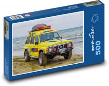 Záchranářské auto u moře Puzzle 500 - 46x30 cm
