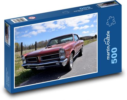 Car, classic American muscle car - Puzzle of 500 pieces, size 46x30 cm 