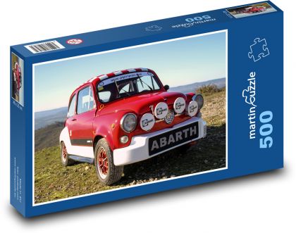 Mały czerwony samochód - Puzzle 500 elementów, rozmiar 46x30 cm