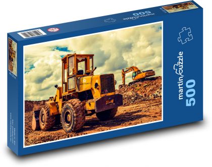 Lader und Bagger vor Ort - Puzzle - 500 Teile