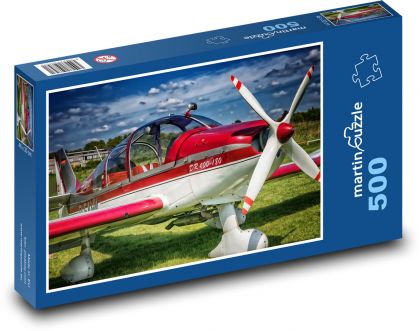 Malé dvojmiestne lietadlo - Puzzle 500 dielikov, rozmer 46x30 cm 