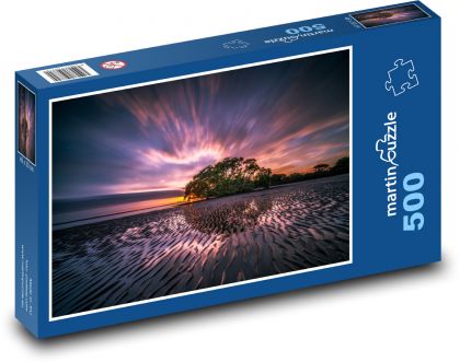 Pláž, odliv - Puzzle 500 dílků, rozměr 46x30 cm