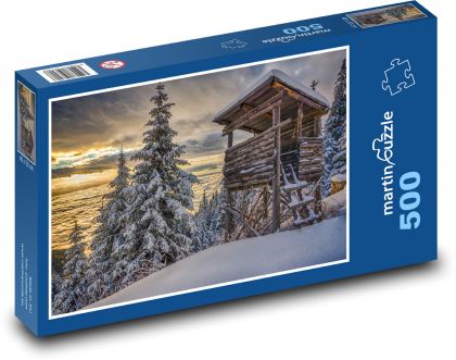 Lavanttal, Karyntia, zima - Puzzle 500 elementów, rozmiar 46x30 cm