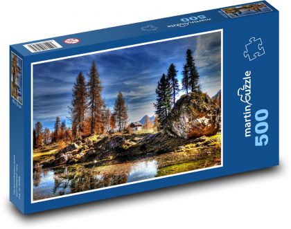 Italy - Dolomites, mountains - Puzzle of 500 pieces, size 46x30 cm 