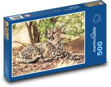 Gepard - Afrika Puzzle 500 dielikov - 46 x 30 cm 