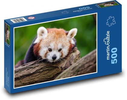 Panda červená - Puzzle 500 dílků, rozměr 46x30 cm