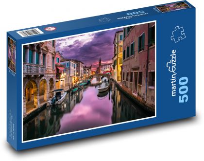 Noční Benátky v Itálii - puzzle 500 dílků