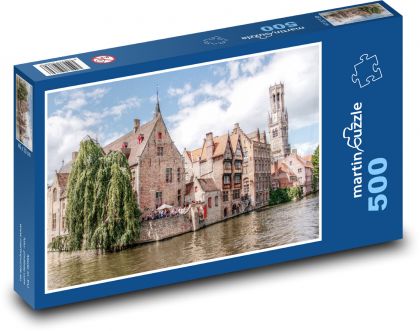 Dzwonnica w Brugii, Belgia - Puzzle 500 elementów, rozmiar 46x30 cm
