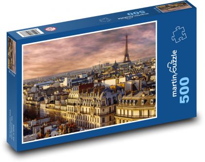 Paříž, Eifellova věž - Puzzle 500 dílků, rozměr 46x30 cm