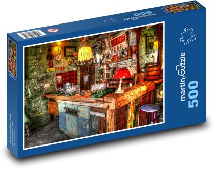 Budapěšť, bar, city - Puzzle of 500 pieces, size 46x30 cm 