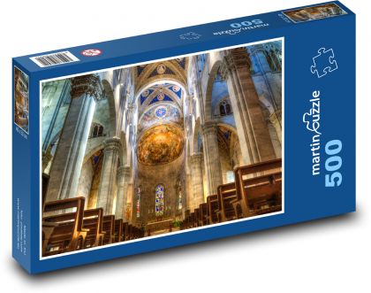 Lucca - Kostel - Puzzle 500 dílků, rozměr 46x30 cm
