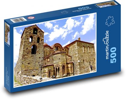 Řecko - Chrám, Mystras - Puzzle 500 dílků, rozměr 46x30 cm