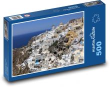Grécky ostrov Santorini – mesto Oia Puzzle 500 dielikov - 46 x 30 cm 