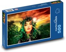 Žena, medusa, mytológie Puzzle 500 dielikov - 46 x 30 cm 